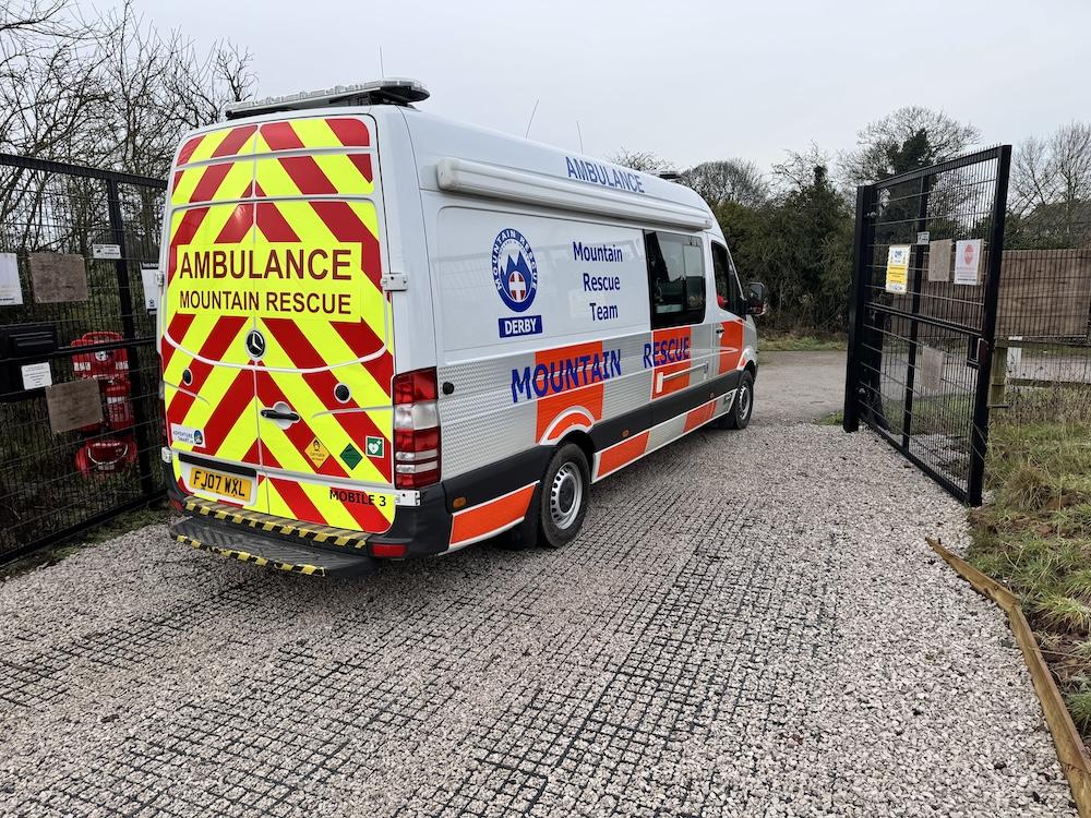 Derby Mountain Rescue ambulance