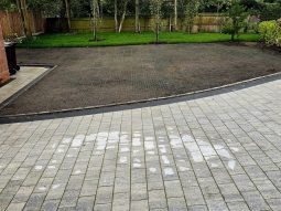 Park 40 grassed domestic parking Cheshire finished