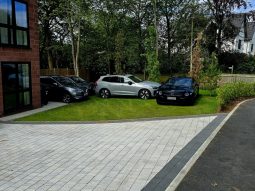 Park 40 grassed domestic parking Cheshire finished